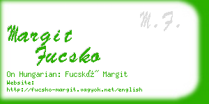 margit fucsko business card